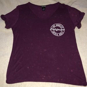 Super Soft Burgundy California Top